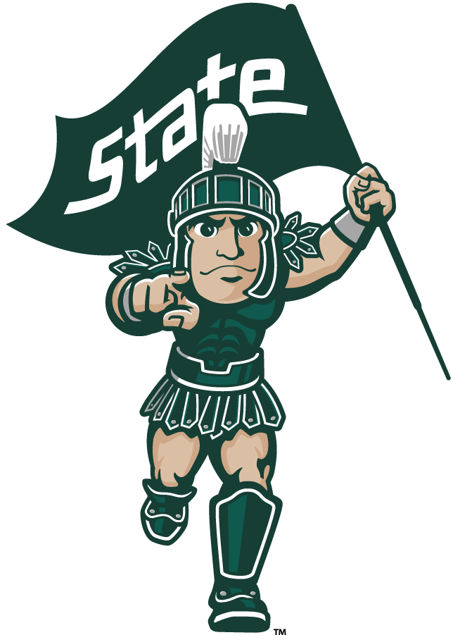 Michigan State Spartans 2016-Pres Mascot Logo v2 iron on transfers for T-shirts